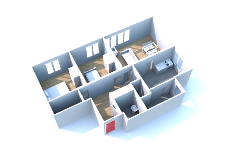 À louer à Yébleron : appartement T3 - Image 2