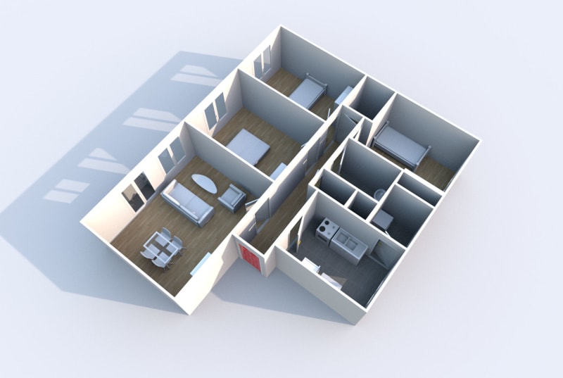 Location appartement 4 pièces à Yerville - Image 2