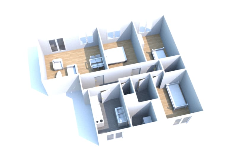 À louer appartement 4 pièces à Yerville - Image 2