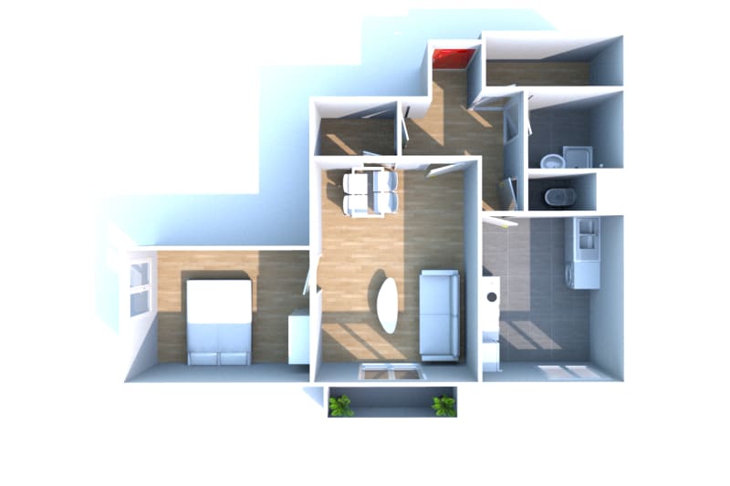 2 pièces appartement en location à Yerville - Image 3