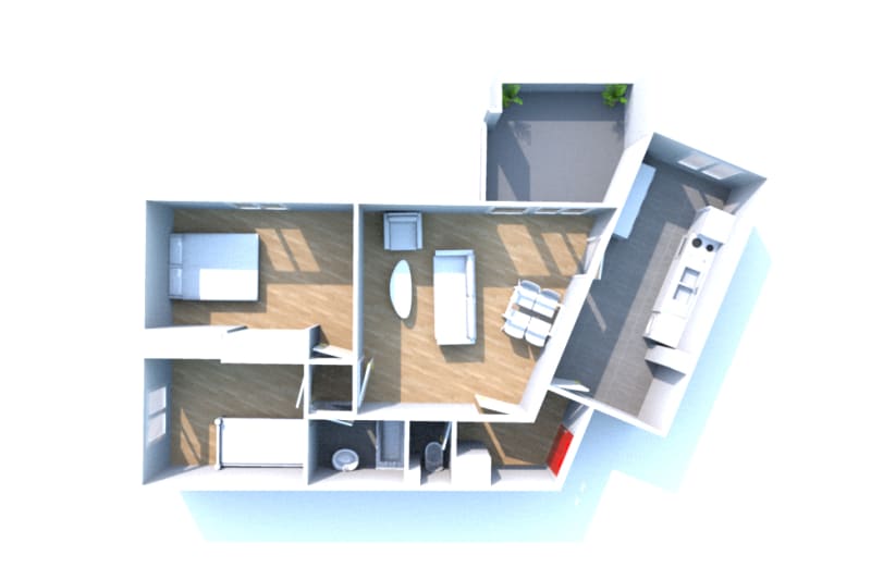 Location T3 appartement à Yerville - Image 3