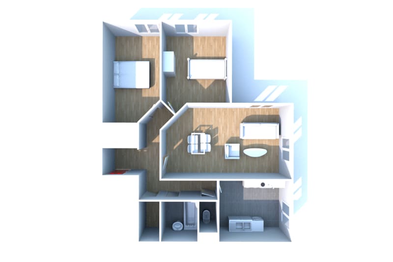 Location d'un appartement de 3 pièces à Yerville - Image 3