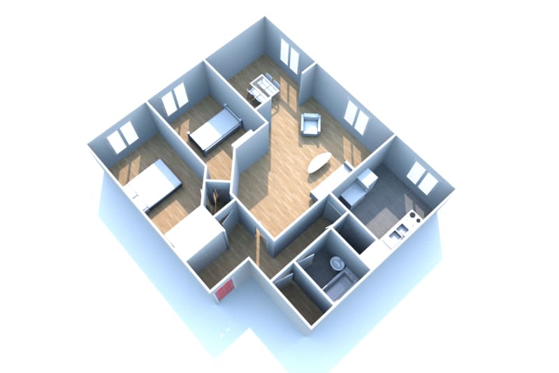 Location d'un grand appartement 3 pièces à Bosc-le-Hard - Image 2